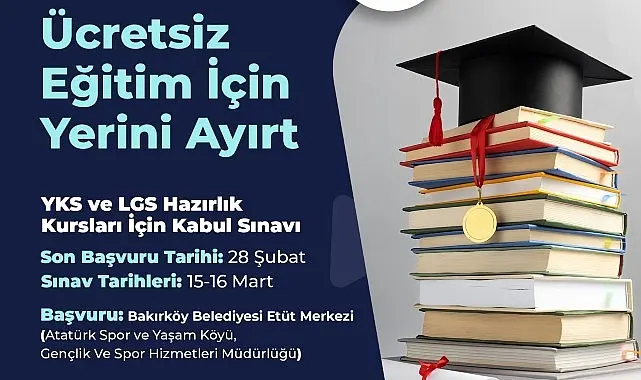 Eğitim alanında çalışmalarına hız kesmeden devam eden Bakırköy Belediyesi, ücretsiz