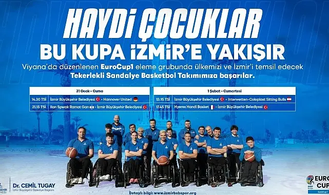 Geçen sezonun Avrupa Kupası (EuroCup3) finalisti İzmir Büyükşehir Belediyesi Tekerlekli