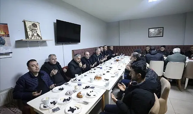 Belediye Başkanı Alper Taban, Bereket Sofrası buluşmaları kapsamında bu sabah