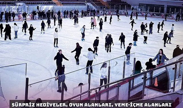 14 Şubat kutlamaları kapsamında Bornova’da Aşık Veysel Rekreasyon Alanı Buz