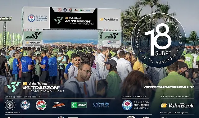 VakıfBank 45. Uluslararası Trabzon Yarı Maratonu, “Her Adımda Barışa Koş”